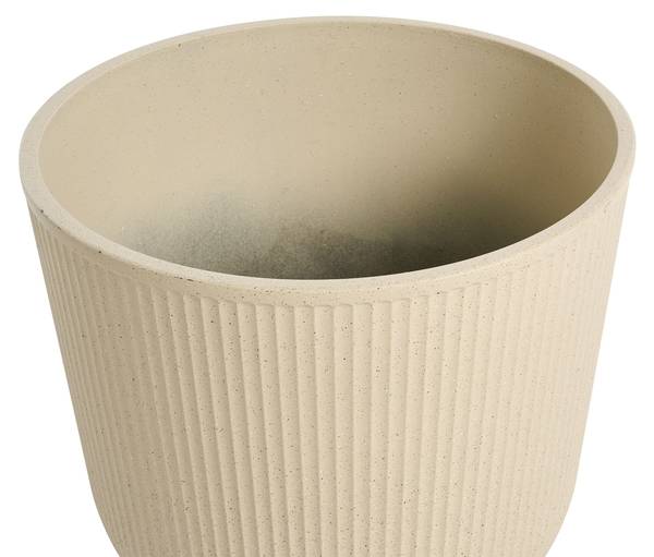 Blumentopf DRABA 2-tlg Beige - Kunststoff - 44 x 40 x 44 cm