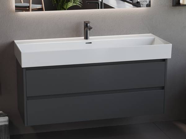 Waschbecken Loft Air Weiß - Keramik - 120 x 13 x 47 cm