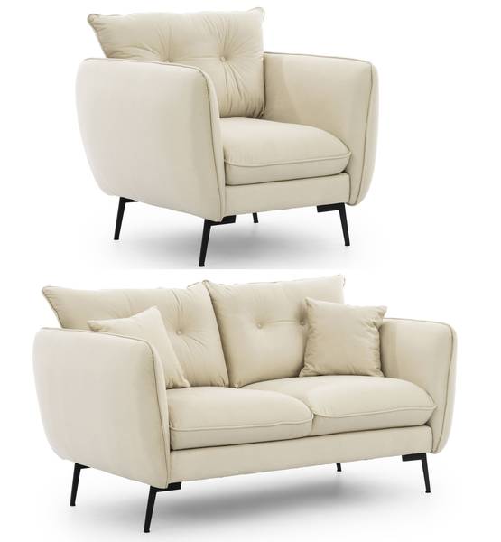 Polstergarnitur 2+1 Nordloft 2-tlg. Beige