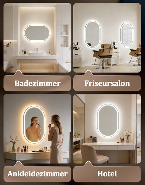 Miroir mural kiop Profondeur : 50 cm