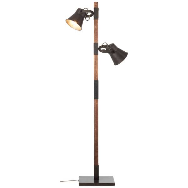 Stehlampen 16121523 1 Schwarz - Holz teilmassiv - 51 x 154 x 30 cm
