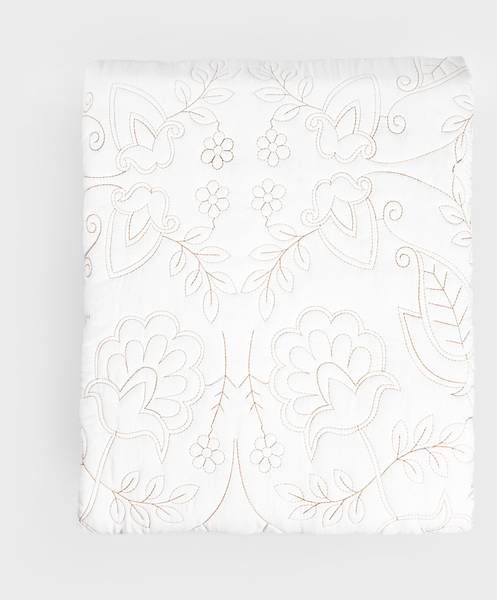 Tagesdecke CLUDO Weiß - Textil - 200 x 1 x 220 cm