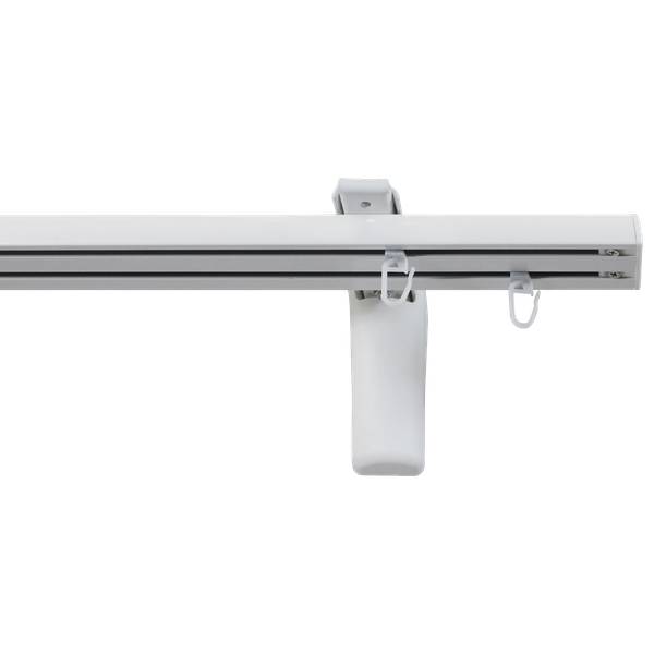 Flächenvorhangschiene Smart 2 lfg. Weiß - Breite: 110 cm