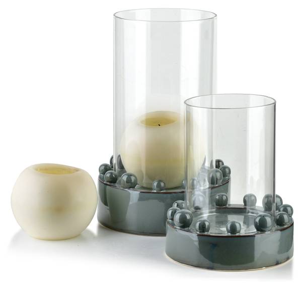 Kerzenständer EVAM Blau - Glas - 20 x 30 x 20 cm