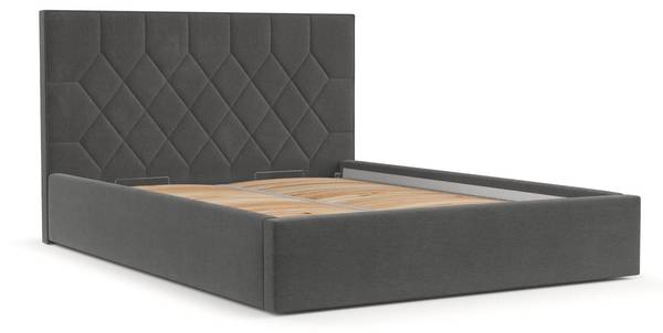 Polsterbett Brisa mit Stauraum  Asti Anthrazit - Liegefläche Breite: 140 cm