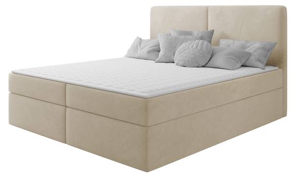 Boxspringbett Claire Beige - Liegefläche Breite: 140 cm