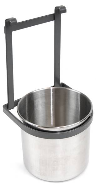 Küchenbesteckhalter Titane Grau - Metall - 14 x 14 x 17 cm