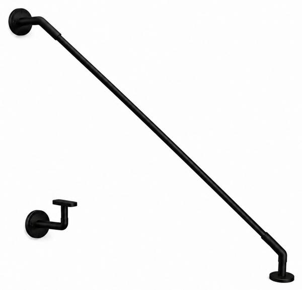 Vordachhalter STRBK 2-tlg Schwarz - Edelstahl - 75 x 40 x 100 cm