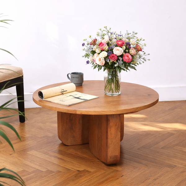 Couchtisch AGRA Braun - Massivholz - 80 x 40 x 80 cm