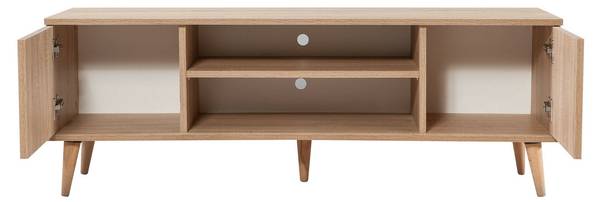 Fernsehschrank Enrica Braun - Holzwerkstoff - 140 x 50 x 40 cm
