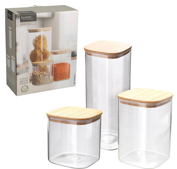 Frischhaltedose CD4000290 3er Set Glas - 10 x 13 x 10 cm