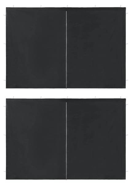 Zeltwand 296175 (2-teilig) Grau - Polyethylen - 1 x 195 x 300 cm