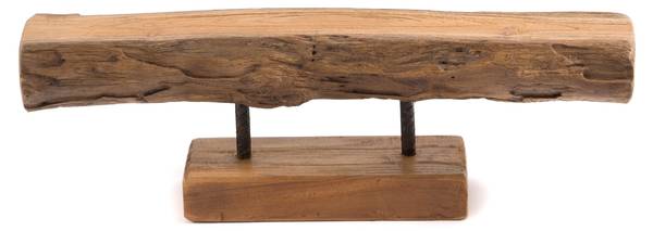 Kerzenständer Lumio Braun - Massivholz - 62 x 17 x 10 cm