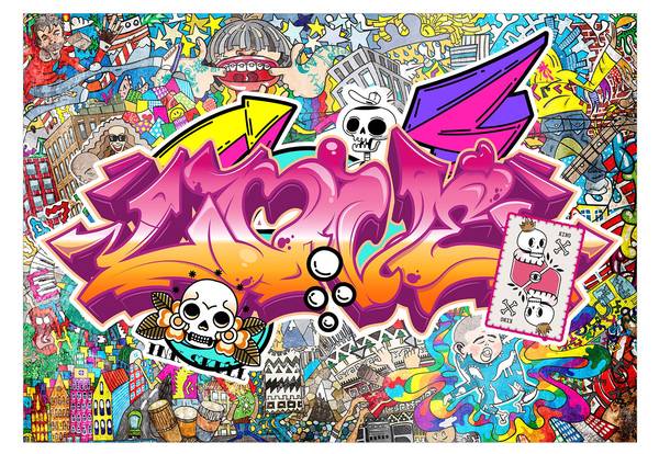 Vliestapete Graffiti Wej 150 x 105 cm