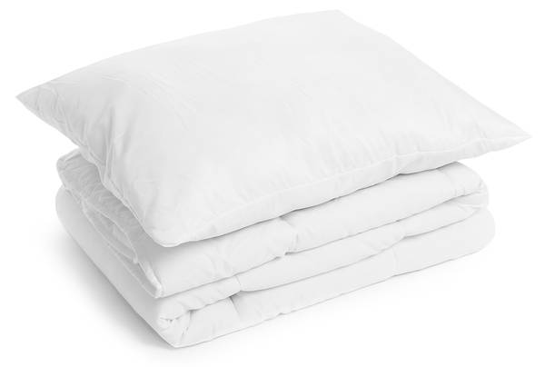 Daunenbett-Set LINO 2-tlg Weiß - Textil - 160 x 2 x 200 cm