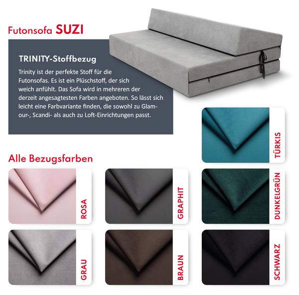 Klappmatratze SUZI MAXI Schwarz