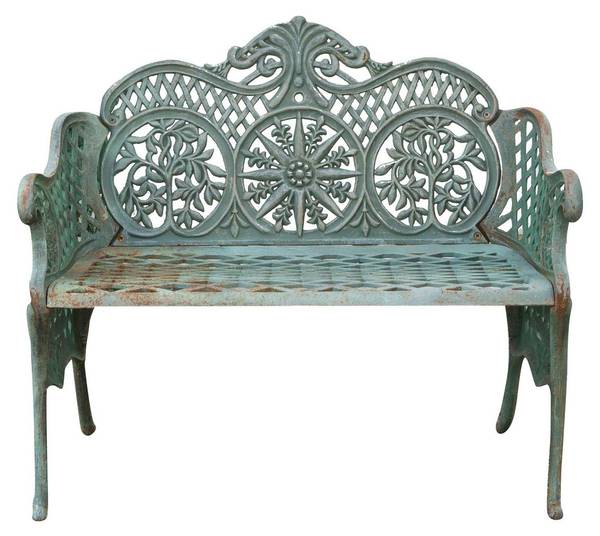 Tuinbank LIBERTA groen - gietijzer - 55 x 90 x 110 cm