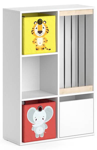 Kinderregal Luigi 37034 Weiß - Gelb