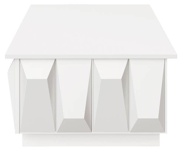 Couchtisch Eurynom Ⅰ Weiß - Holzwerkstoff - 95 x 40 x 67 cm