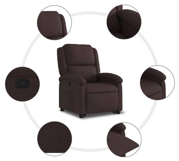 Relaxsessel mit Aufstehhilfe 3032378-1 Dunkelbraun
