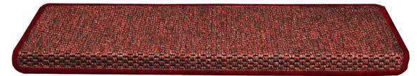 Stufenmatte Kalkutta Rot - Baumwollstoff - Polypropylen - 24 x 65 cm