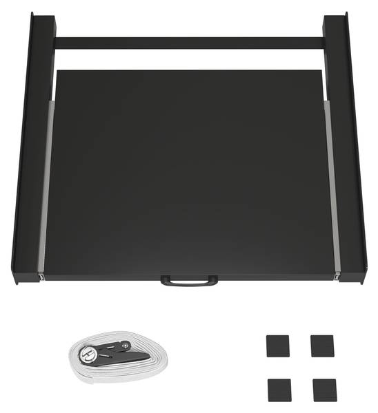 Zwischenbaurahmen Waschmaschine Connect Schwarz - Metall - 60 x 8 x 54 cm