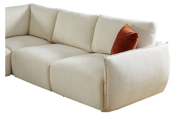Canapé OCTAVINE Beige - Textile - 276 x 85 x 276 cm