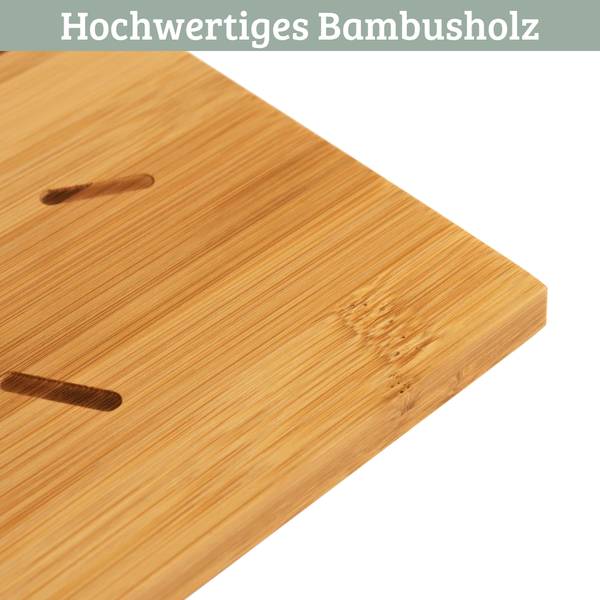 Wanduhr BAMBU Braun - Bambus - 50 x 50 x 2 cm
