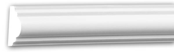 Wandleiste 151322F Weiß - Kunststoff - 2 x 200 x 3 cm