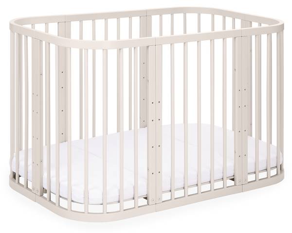 Babybett CLASSIC 7in1 2-tlg. Beige - Buche - 78 x 75 x 128 cm