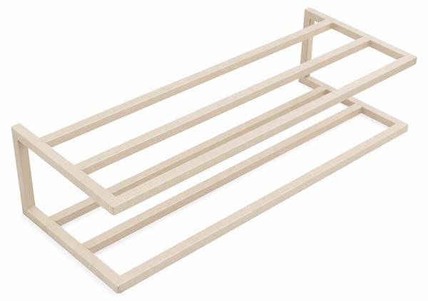 Wandschuhregal Store Beige - Metall - 80 x 20 x 30 cm