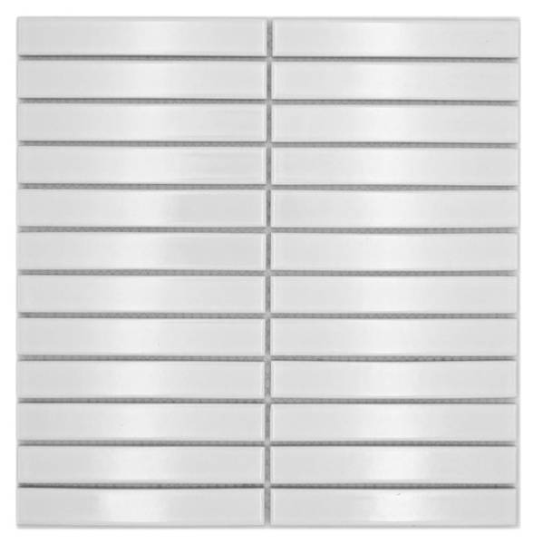 Mosaikfliesen CG ST 210 Weiß - Keramik - 30 x 30 x 30 cm