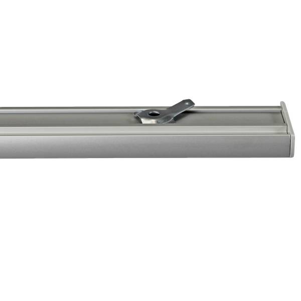 Flächenvorhangschiene Smart 3 lfg. Grau - Breite: 350 cm