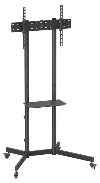 TV-Stand LUMT1042TE Schwarz - Stahl - 85 x 166 x 66 cm
