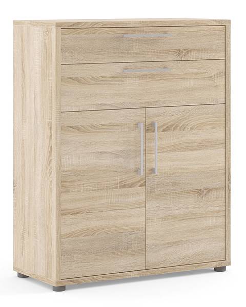 Büro Aufbewahrung Prisme Braun - Holz teilmassiv - 89 x 113 x 40 cm