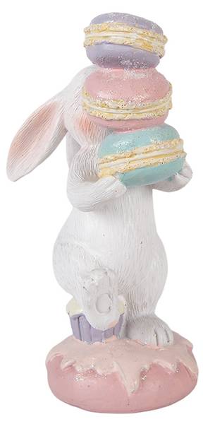 Dekorationsfigur Kaninchen 53042 Weiß - Kunststoff - 6 x 14 x 8 cm