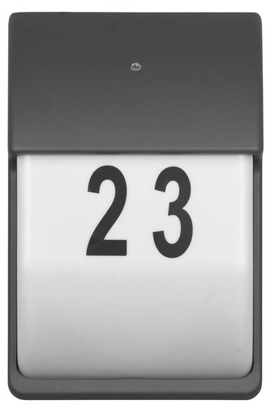 Wandleuchte MERSEY Grau - Metall - 18 x 28 x 18 cm