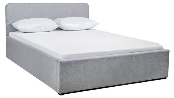 Bett YSA mit Bettkasten Grau - Holzwerkstoff - 150 x 88 x 205 cm