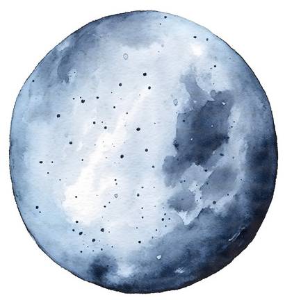 Leinwandbild Blue Moon 80 x 120 cm
