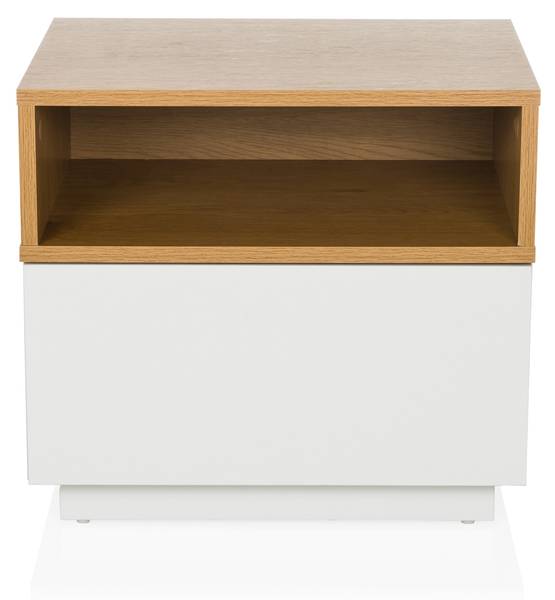 Beistelltisch MELMO Weiß - Holzwerkstoff - 50 x 45 x 40 cm