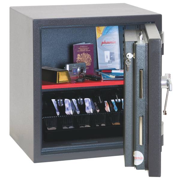Sicherheitstresor HS2051K Grau - Stahl - 52 x 55 x 50 cm