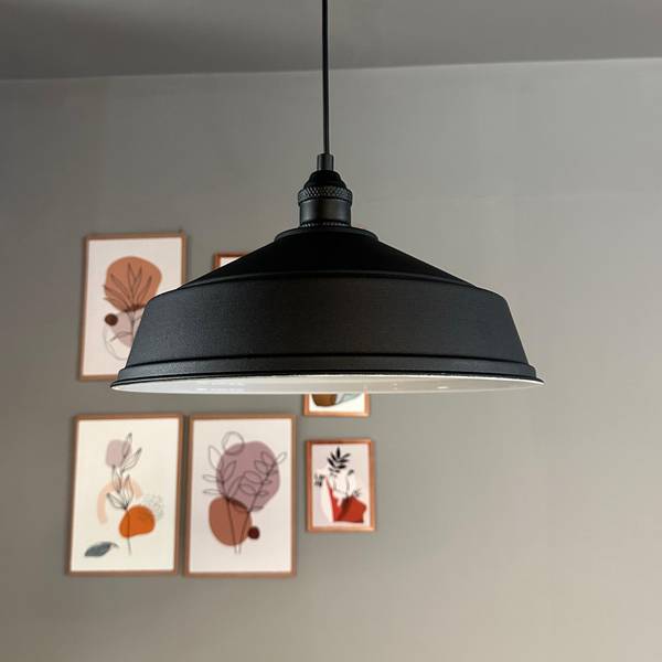 Pendelleuchte SLCarmelo Schwarz - Metall - 35 x 18 x 35 cm