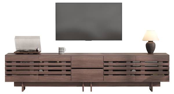 Tv-lowboard CL-RM Braun - Holzwerkstoff - 200 x 55 x 40 cm