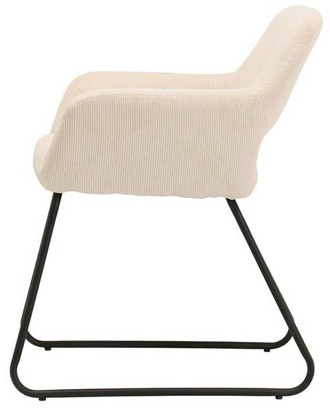 Esszimmerstuhl MUSTANG Beige - Cord - Polyester - 56 x 77 x 56 cm