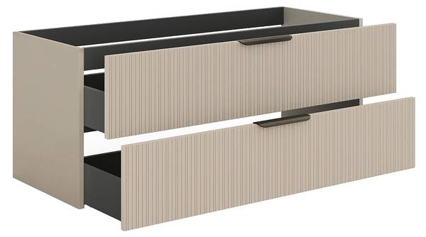 Waschbeckenunterschrank DALIKO Beige - Holz teilmassiv - 120 x 50 x 46 cm