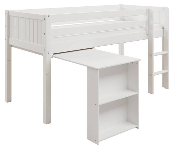 Hochbett Nordic Romantic Weiß - Kiefer - 106 x 118 x 209 cm