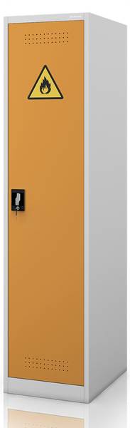 Chemikalienschrank PETER Grau - Gelb - Metall - 50 x 185 x 40 cm