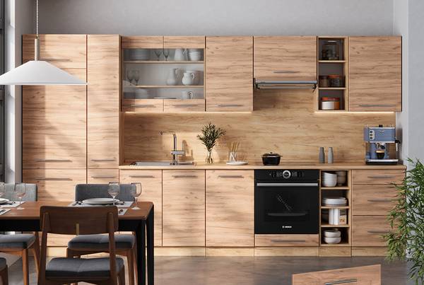Vaatwasserfrontpaneel Fame-Line 54850 eikenhouten look - Breedte: 60 cm