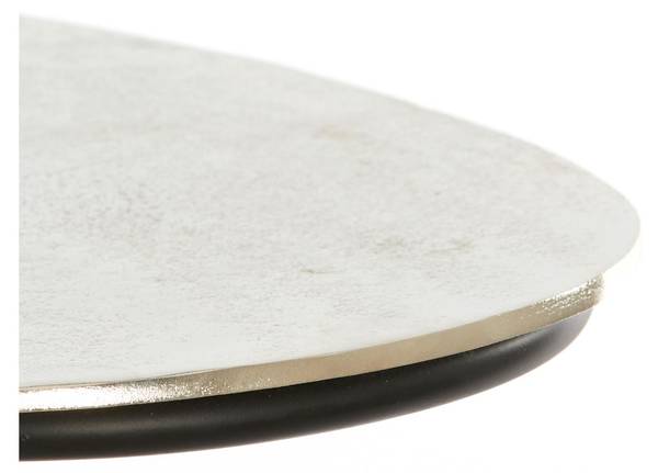Beistelltisch Marsh Silber - Eisen - 27 x 53 x 42 cm