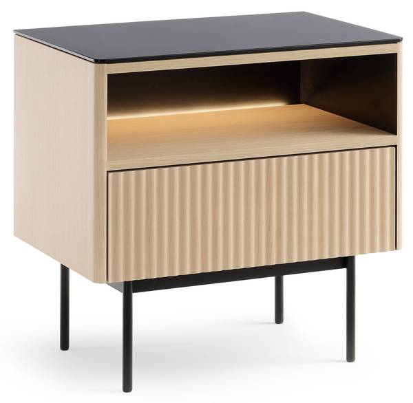 Nachttisch Sintra Braun - Holzwerkstoff - 39 x 57 x 39 cm